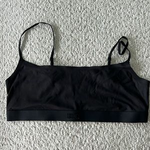 Skims Smooth Rib Scoop Neck Bralette